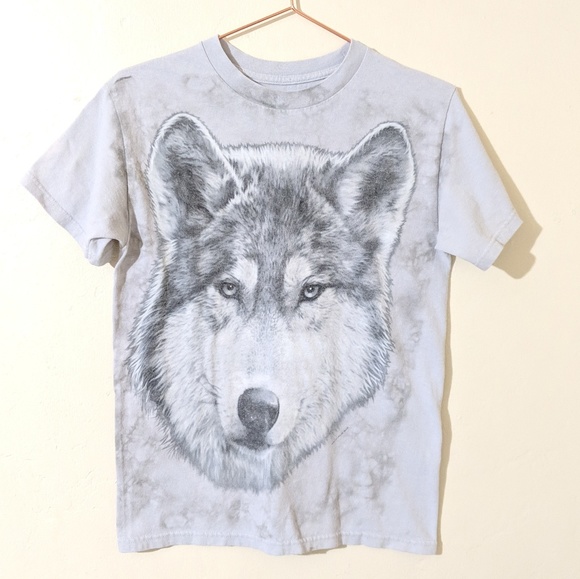 liqiud blue Tops - Liquid Blue Tie Dye Wolf T-Shirt Size Small